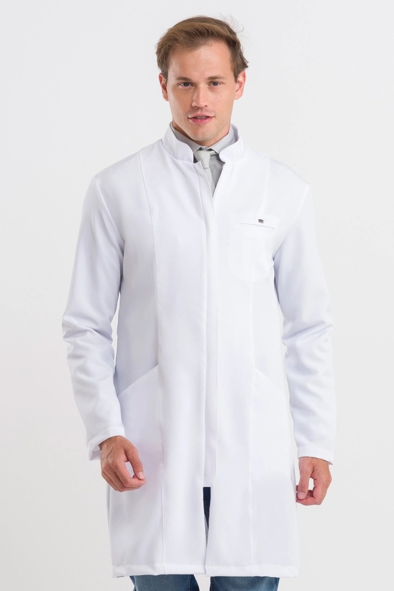 Bata para hombre elegance blanco - Imagen 2