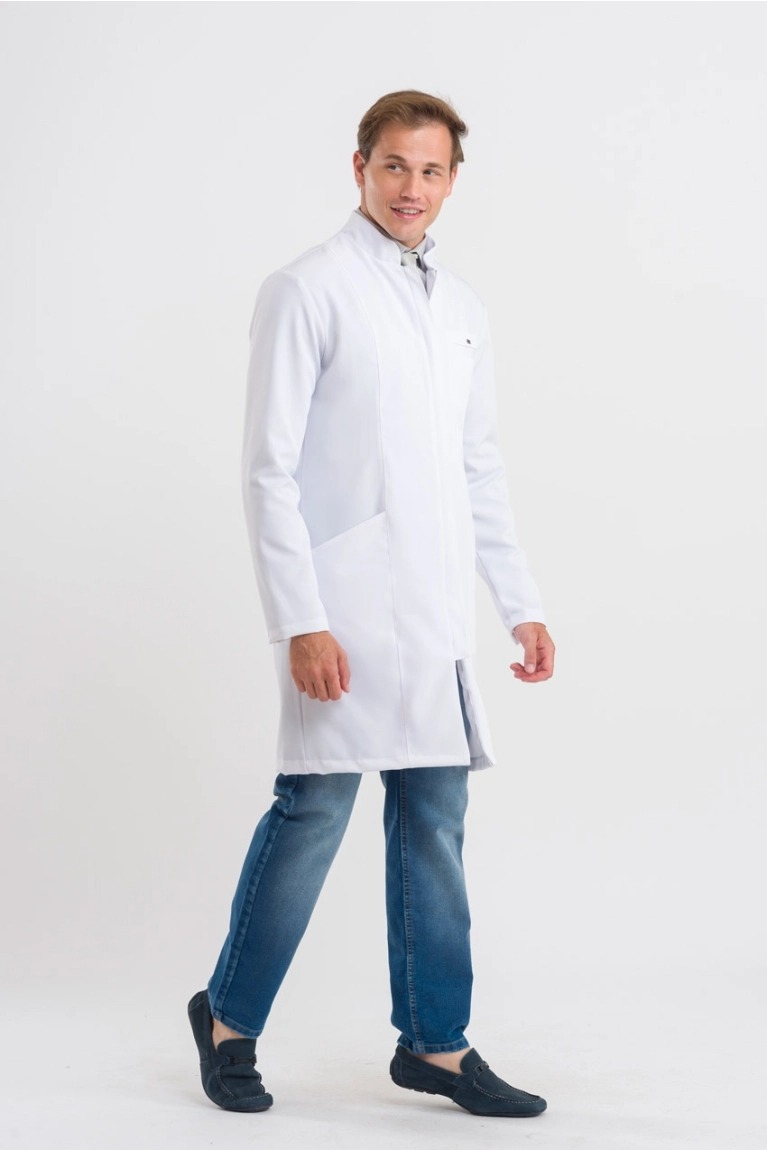 Bata para hombre elegance blanco - Imagen 4