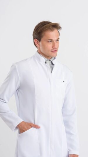 Bata para hombre elegance blanco