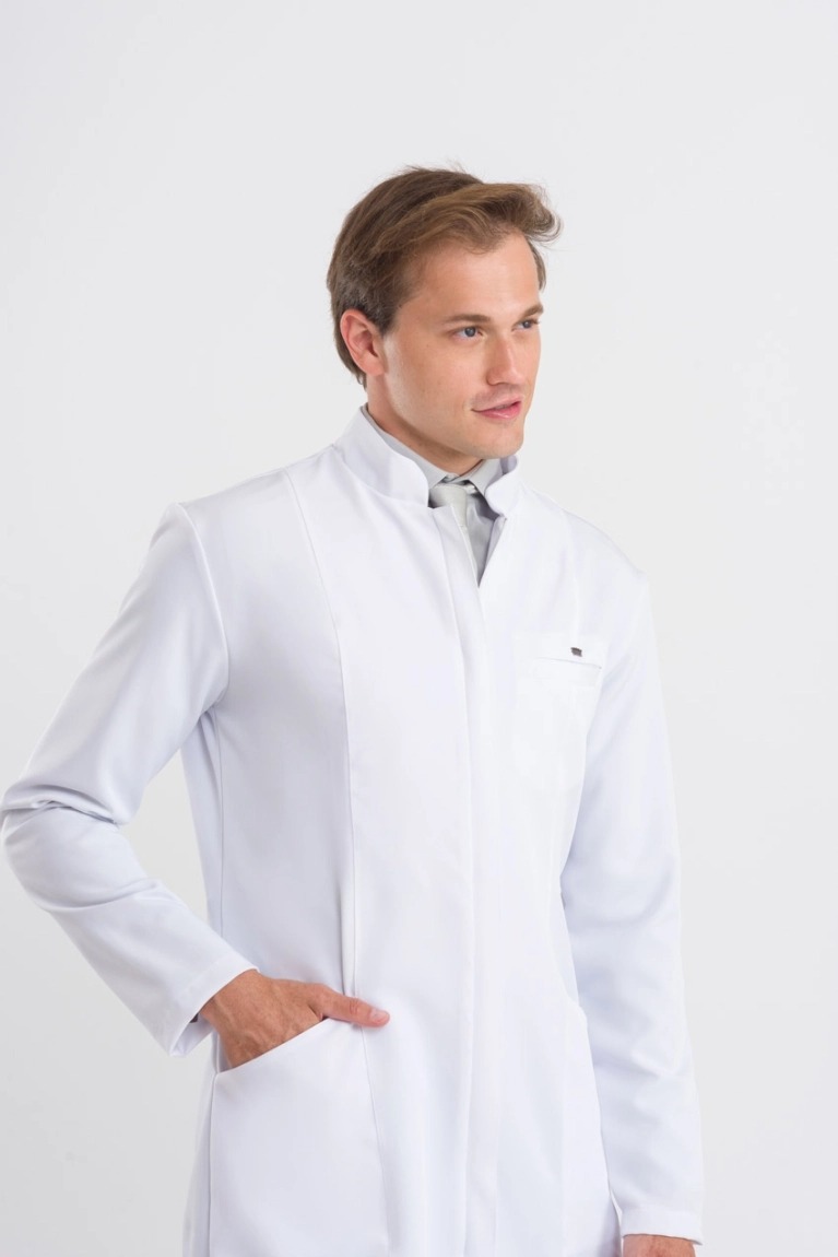 Bata para hombre elegance blanco