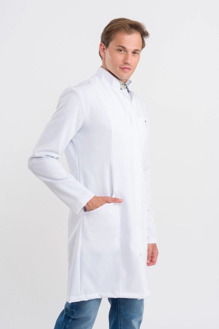 Bata para hombre elegance blanco - Imagen 3