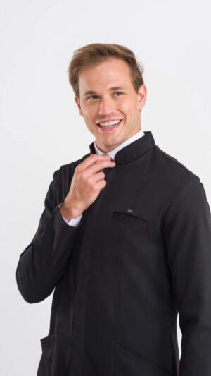 Bata para hombre elegance negro