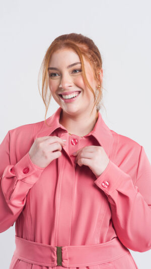 Bata para mujer camila rosa