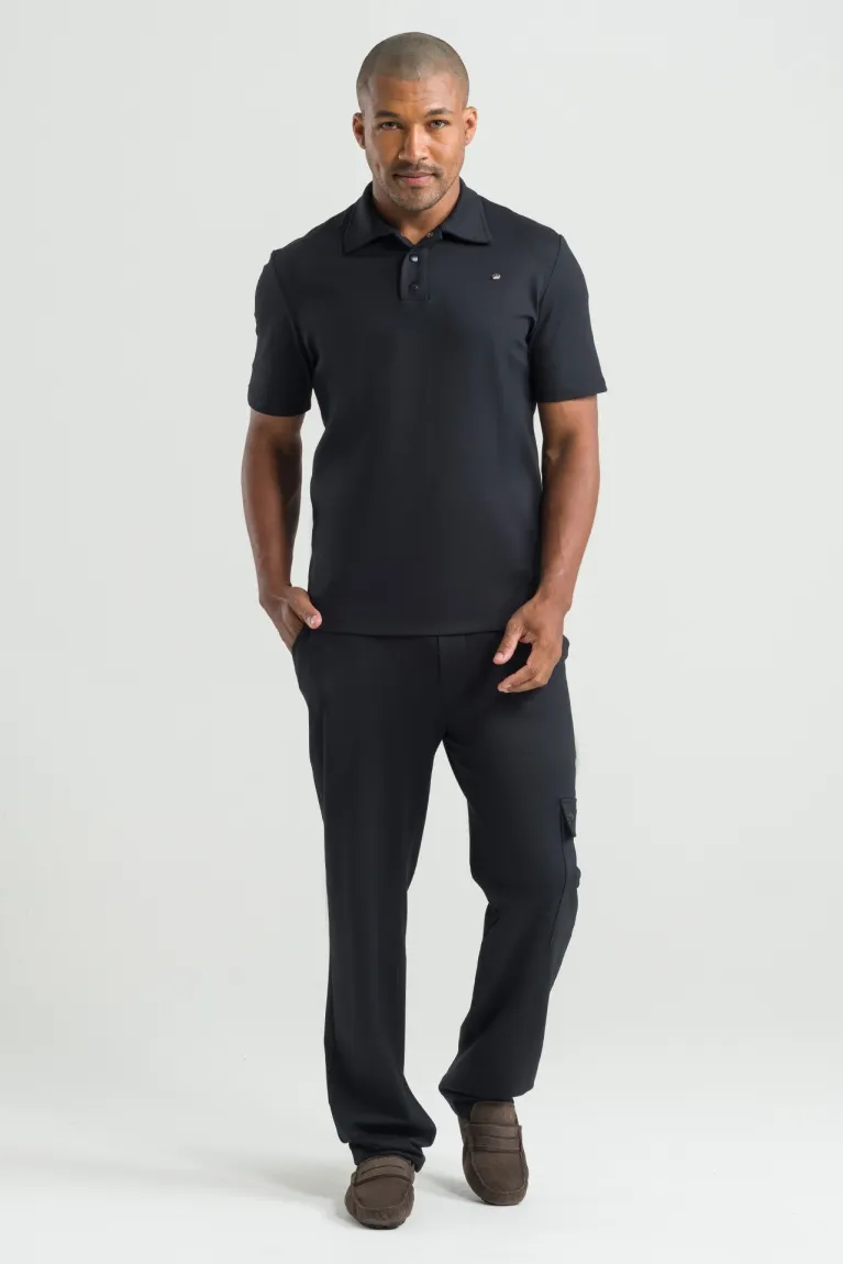 Scrub para hombre polo negro - Imagen 3