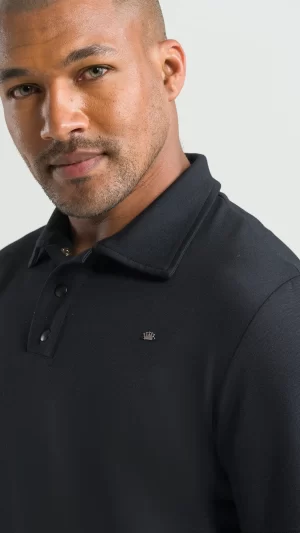 Scrub para hombre polo negro