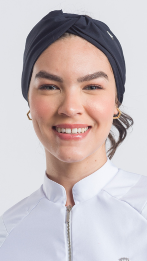 Touca 2 en 1 para mujer veneto negra