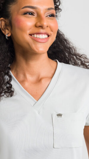 Scrub para mujer way gris