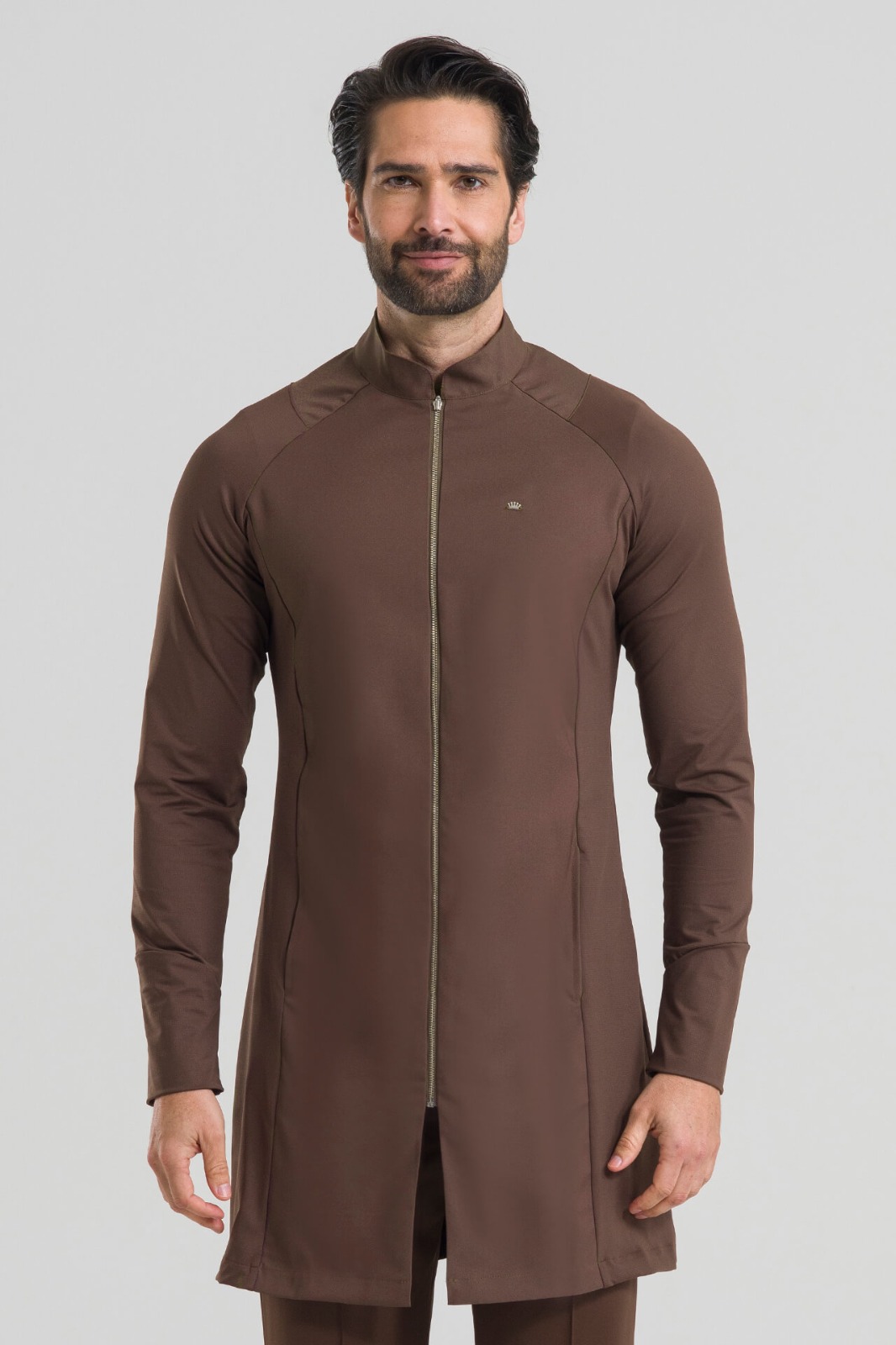 Bata para hombre veneto marrón café - Imagen 2