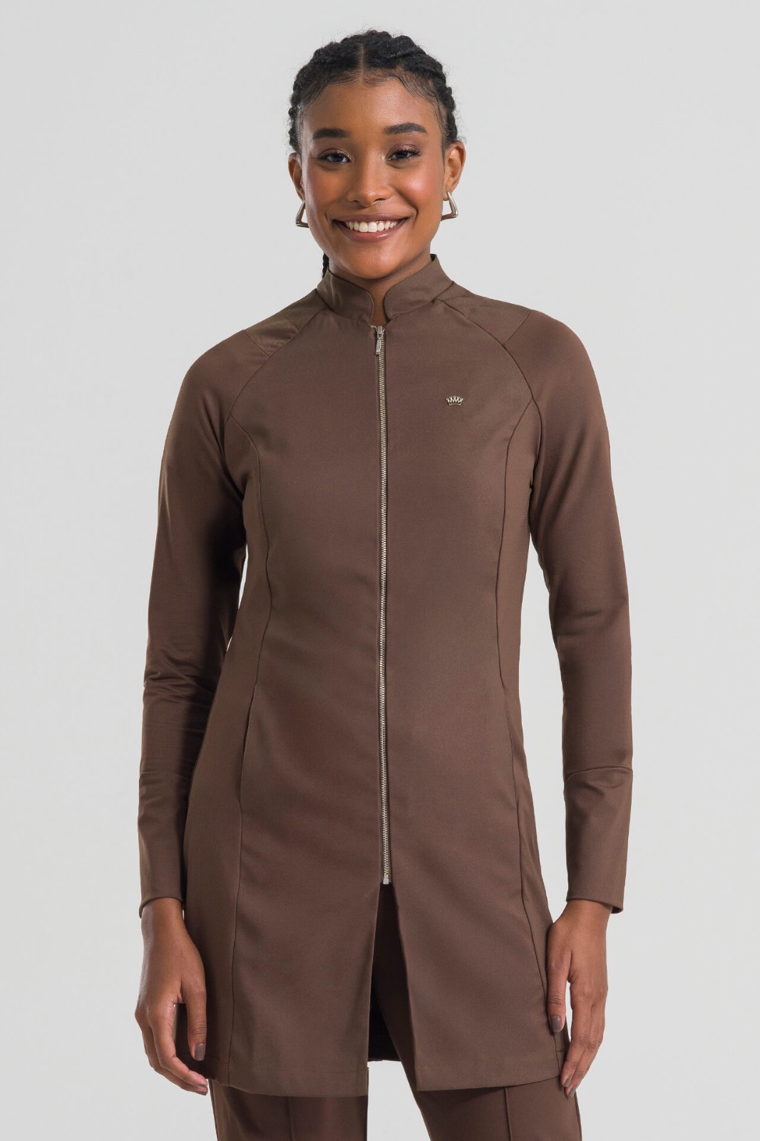 Bata para mujer veneto marrón café - Imagen 2