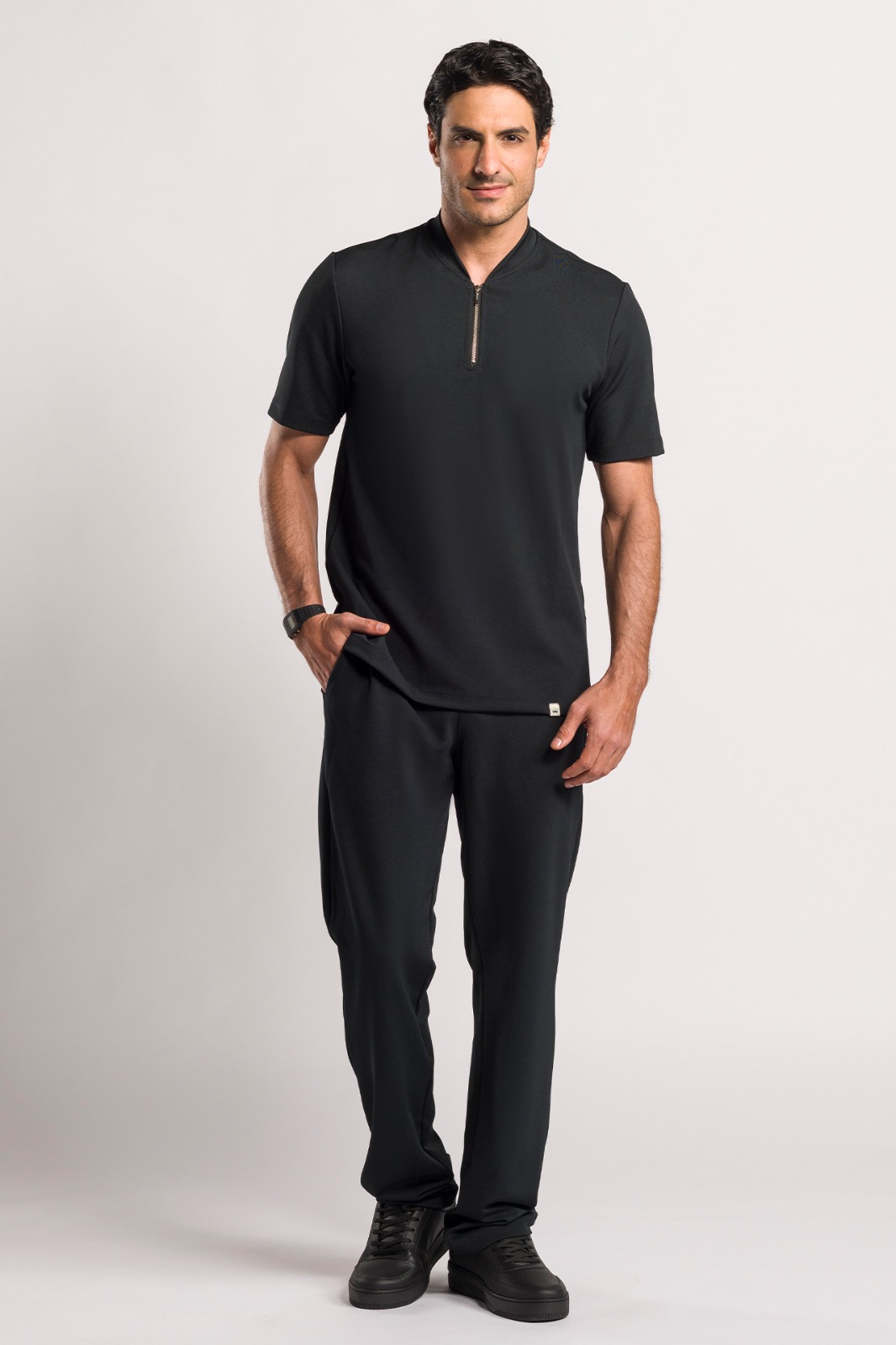 Scrub para hombre life style negro - Imagen 4