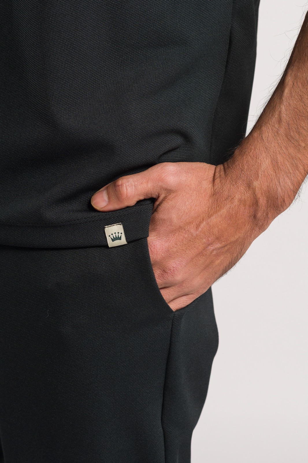 Scrub para hombre life style negro - Imagen 5