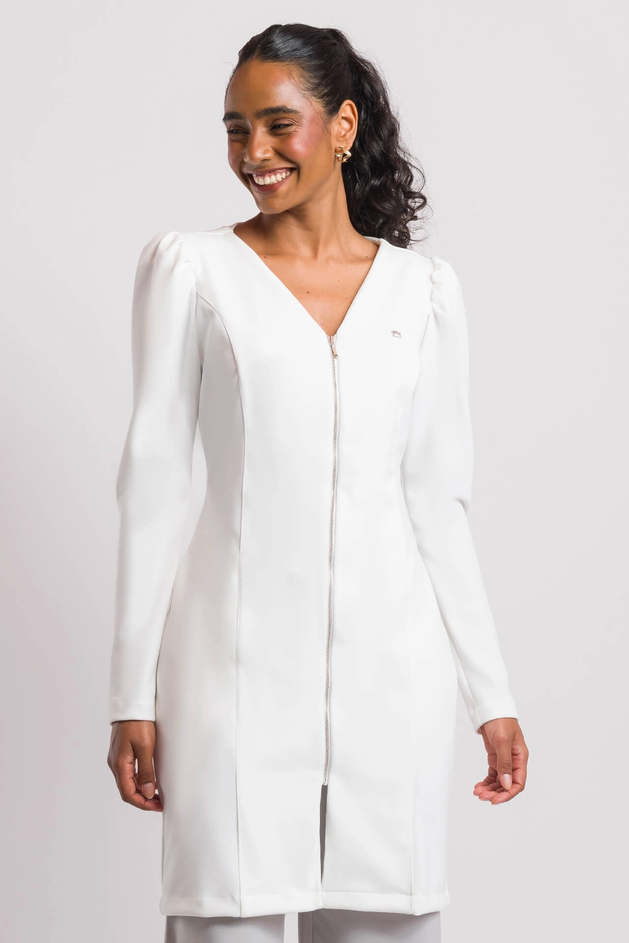 Bata para mujer liana off blanca - Imagen 5