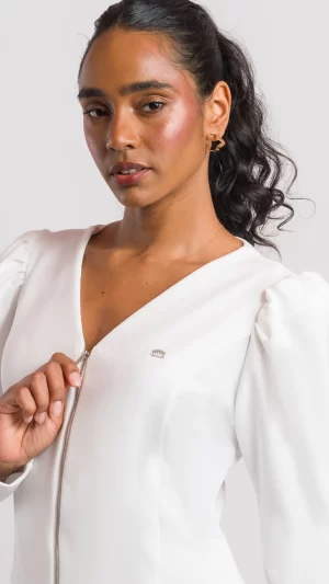 Bata para mujer liana off blanca