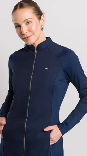 Bata para mujer veneto azul marino