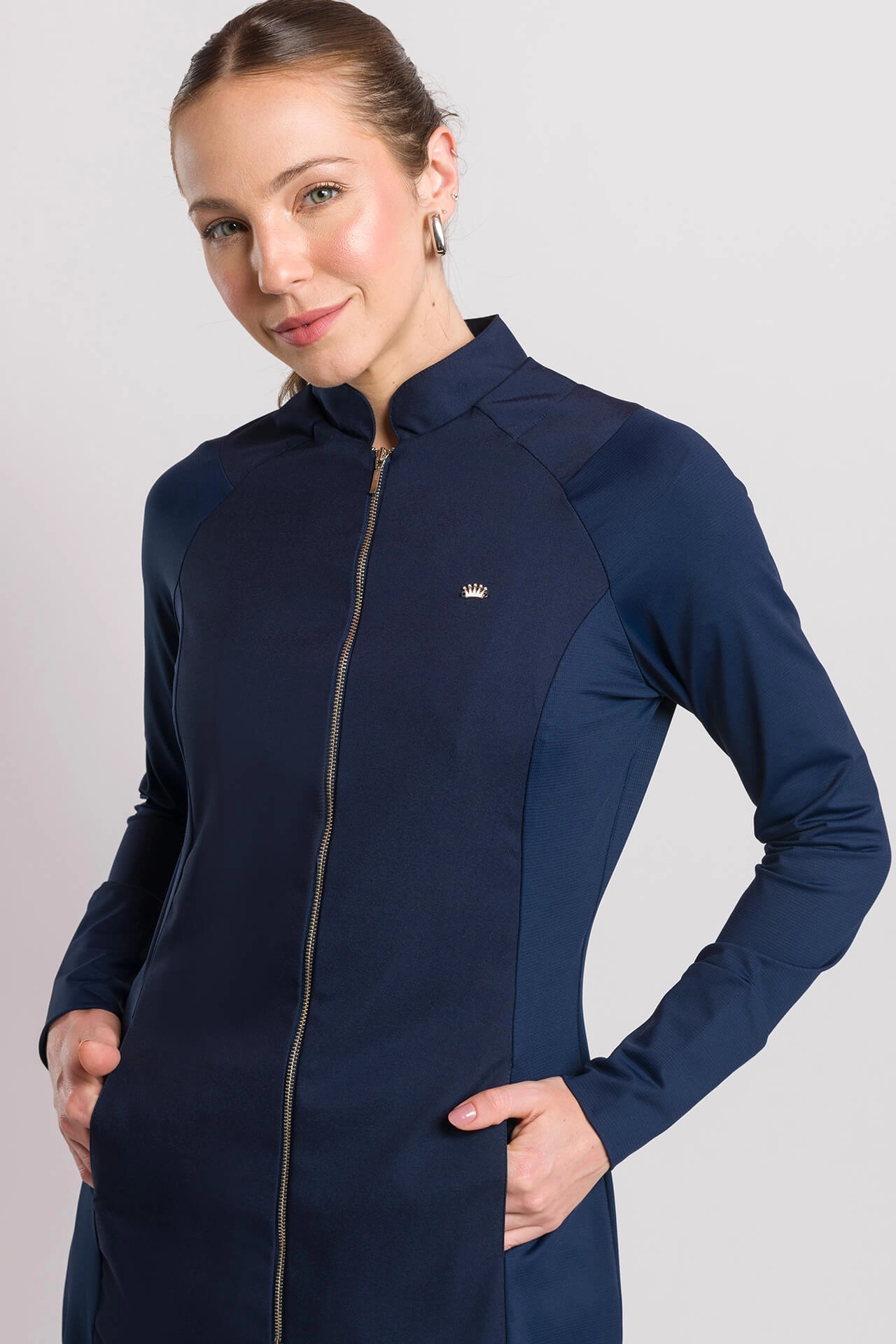 Bata para mujer veneto azul marino