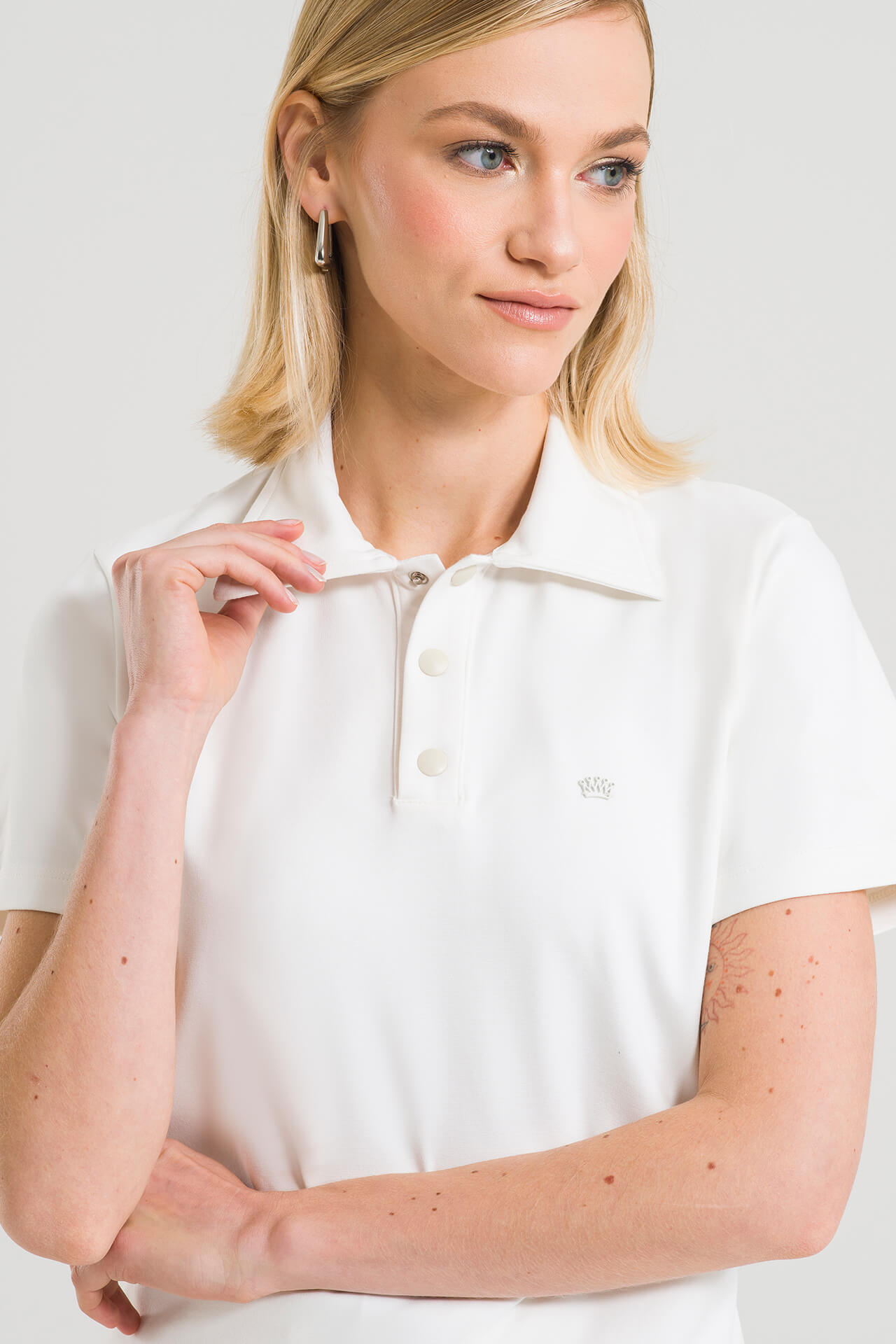 Scrub para mujer polo blanco