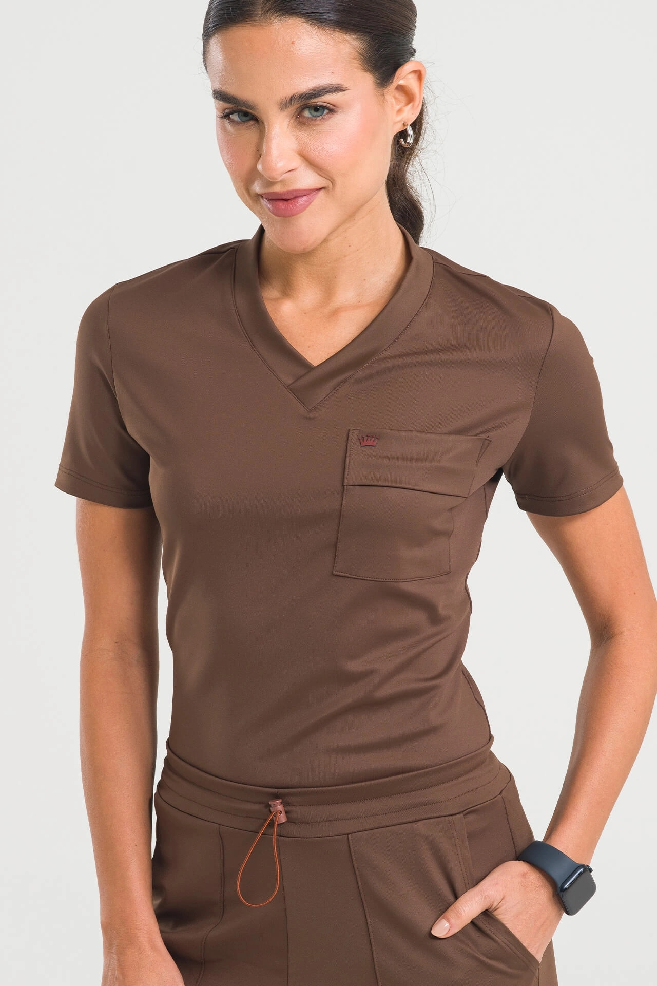 Scrub para mujer sky marrón